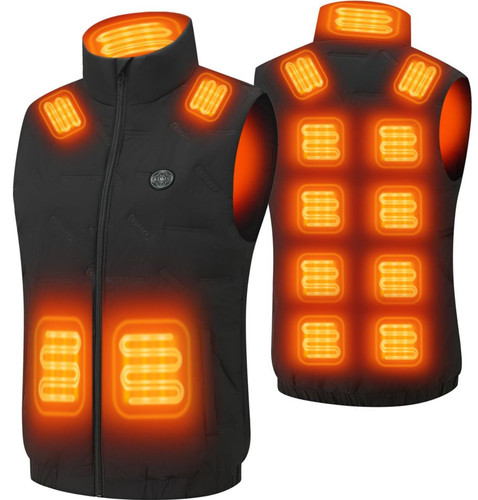 Mens multi zone heated gilet - mens,
