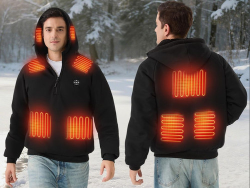 Mens multi zone heated - multi-zone, hoodie
