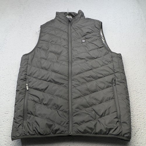 Heated puffer vest mens medium - mens,