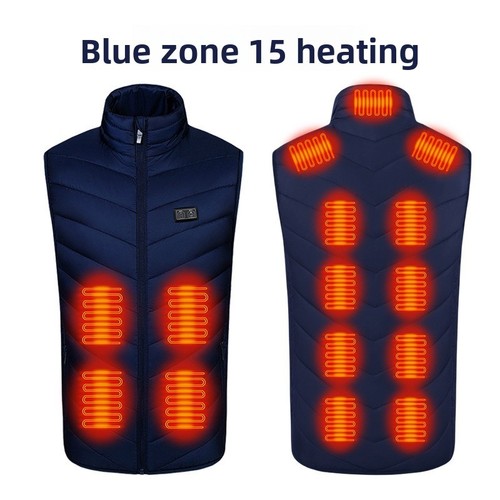 Heated vest zones usb - heated,