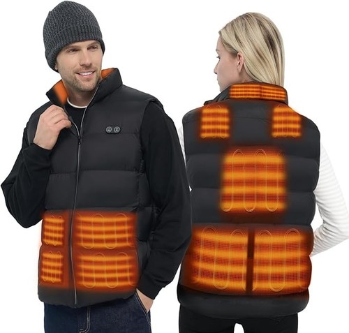 Heated gilet with dc port - with,