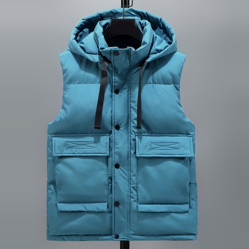 Men quilted detachable hooded - men,