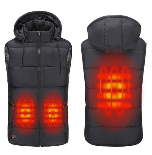 Mens multi zone heated hooded - multi-zone,