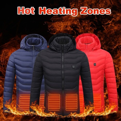 Men usb heated winter jacket - usb,