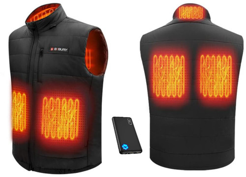Mens heated gilet with - mens,