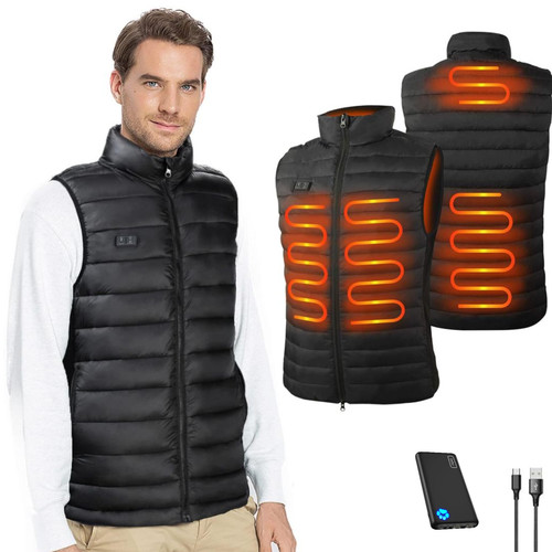 Mens multi zone heated gilet - mens, multi-zone