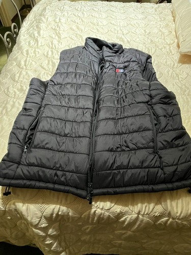Heated vest with battery - with,