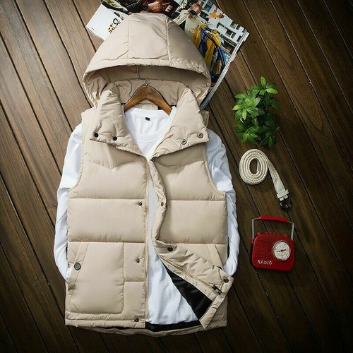 Mens quilted padded hooded - mens,